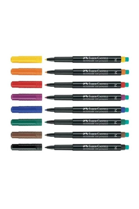 Asetat Kalemi 8 Renk 1.0 Mm 1 Paket Cd Kalemi M Keçe Uçlu Kalem Silinmez Renkli Permanent Kalem - 2