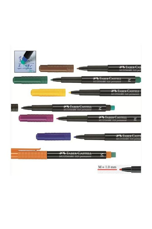 Asetat Kalemi 8 Renk 1.0 Mm 1 Paket Cd Kalemi M Keçe Uçlu Kalem Silinmez Renkli Permanent Kalem - 3
