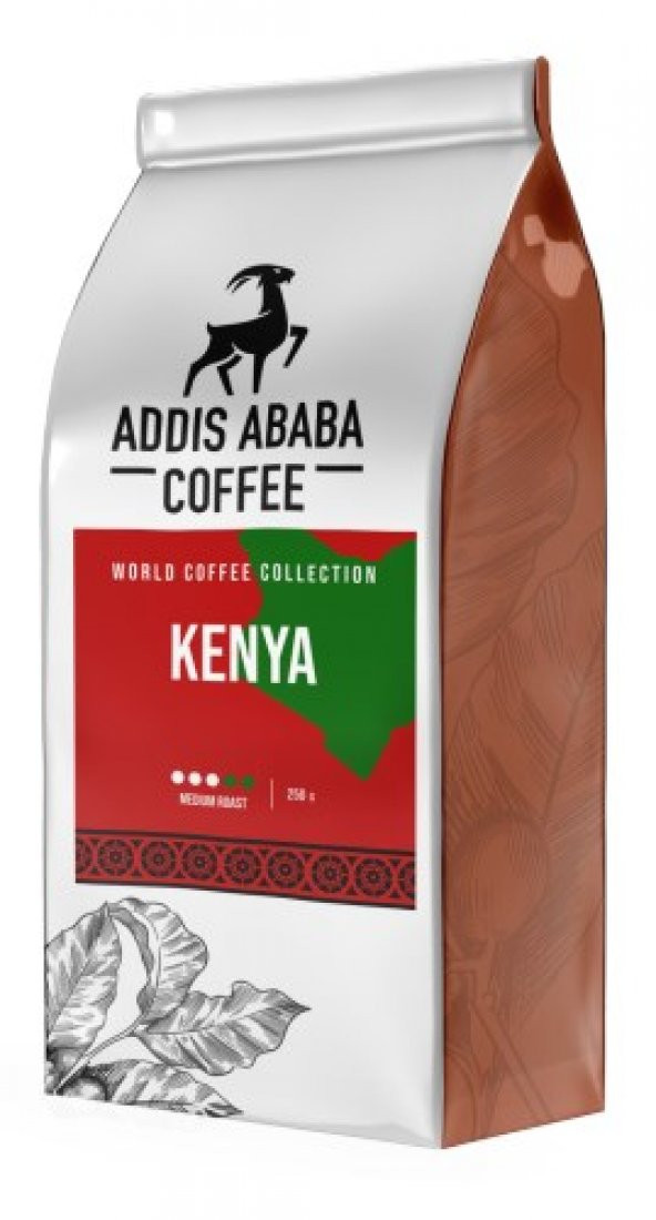 Addis Ababa Coffee Kenya 250 gr. Çekirdek, Filtre, Espresso Kahve