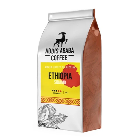 Addis Ababa Coffee Etiyopya Sidamo 250 gr. Çekirdek, Filtre, Espresso Kahve
