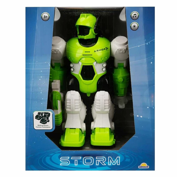 Storm Brave Sesli ve Işıklı Yürüyen Robot 25 cm