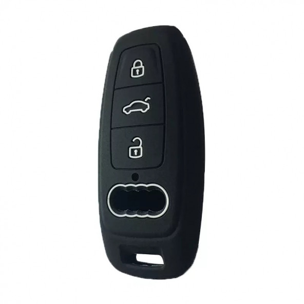 AUDI A3 A4 A3 A6L A7 A8 C8 Q8 D5 E TRON SİLİKON ANAHTAR KILIF - Resim 2