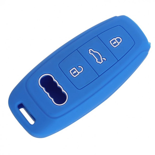 AUDI A3 A4 A3 A6L A7 A8 C8 Q8 D5 E TRON SİLİKON ANAHTAR KILIF - Resim 2