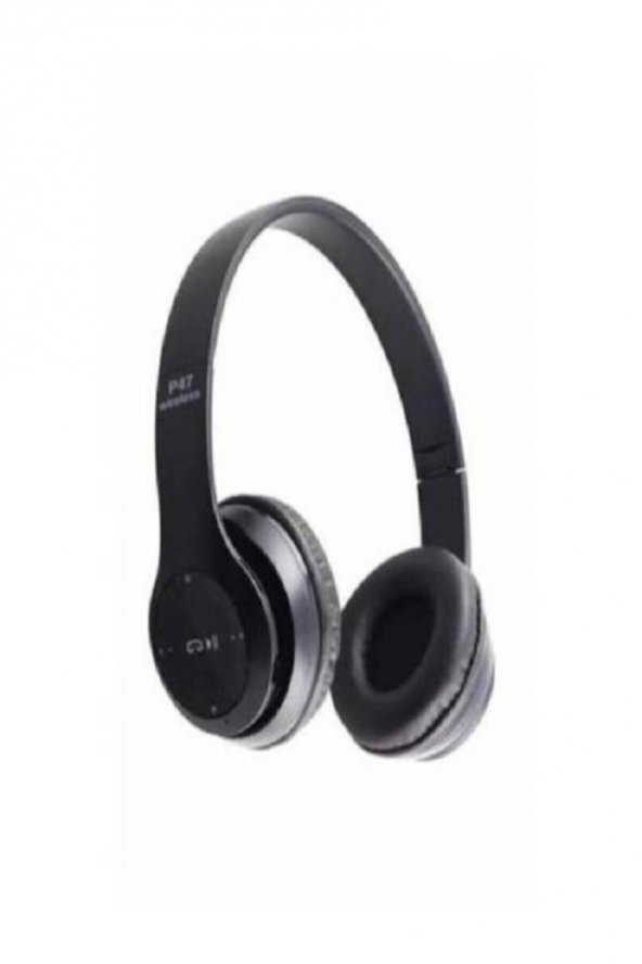 Mega P47 5.00 Edr St3 Wireless Katlanabilir Kulaklık Siyah - 2