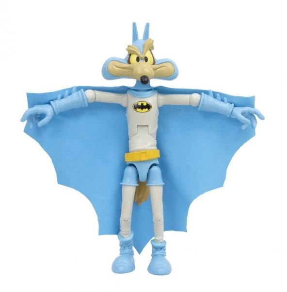 Warner Bros Bugs W.E.Coyote-Batman Kıyafetiyle 18 cm Koleksiyon Figürü WAW03000 - 2