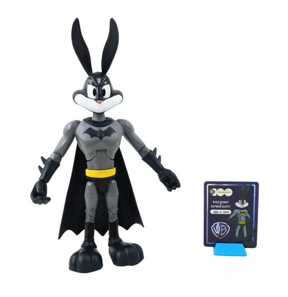 Warner Bros Bugs Bunny-Batman Kıyafetiyle 18 cm Koleksiyon Figürü WAW02000