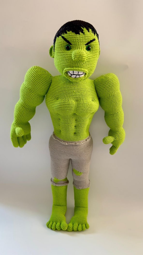 Avengers Hulk Amigurumi Organik Oyuncak - 1