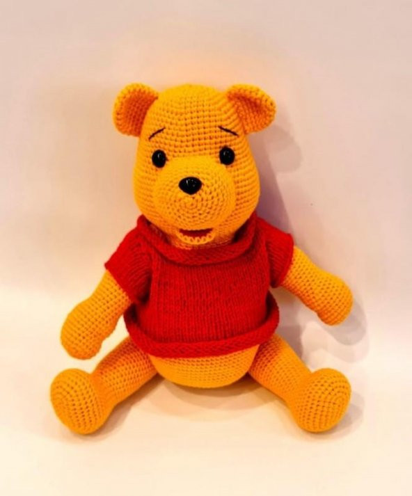 Winnie The Pooh Ayıcık Amigurumi Organik Oyuncak - 1
