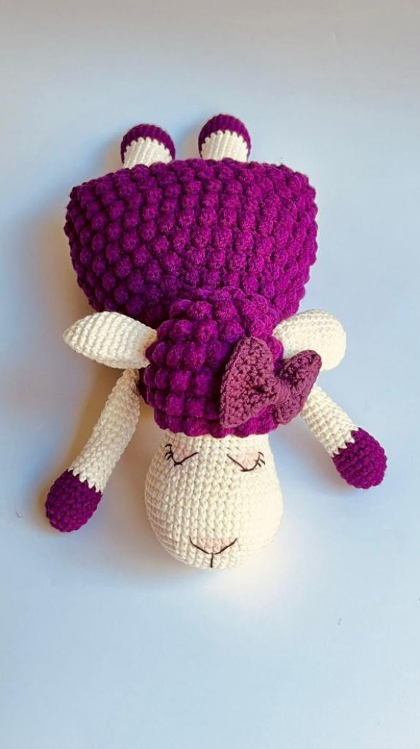 Sevimli Tonton Kuzucuk Amigurumi Organik Oyuncak - 2
