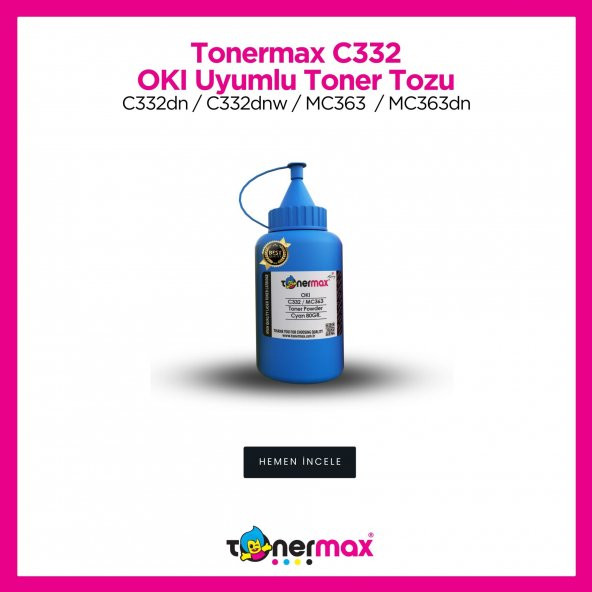 Oki 46508735 Mavi Toner Tozu / C332 / MC363 - 1
