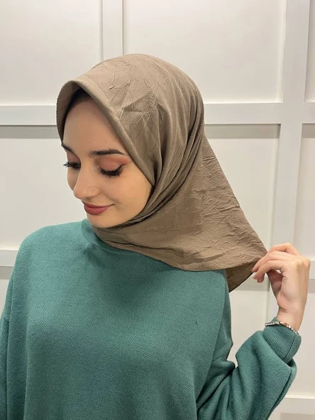 Loryan Scarf Kare Bambu Kraş Viva Eşarp 00832  CAPPUCİNO
