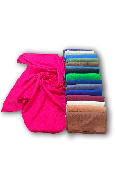 Loryan Scarf Kare Bambu Kraş Viva Eşarp 00832  FUŞYA - 1