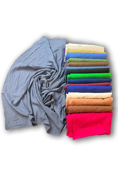 Loryan Scarf Kare Bambu Kraş Viva Eşarp 00832  KOYU FÜME - 1