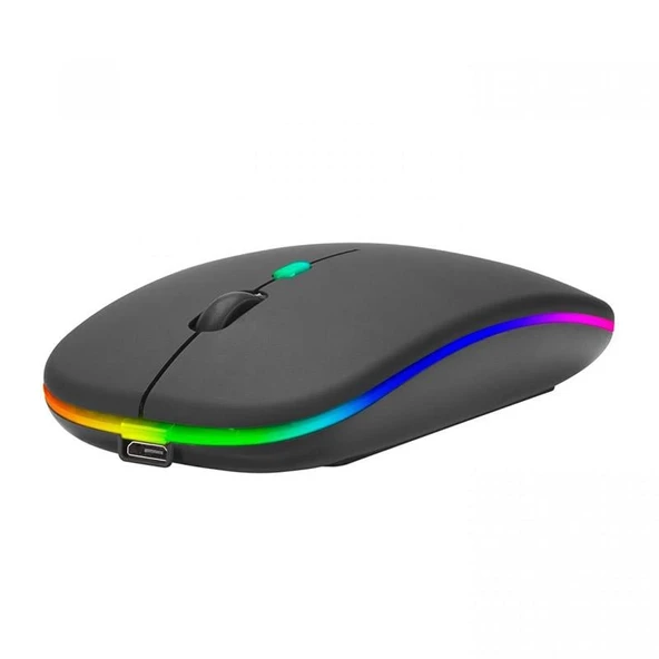 Everest Sm-Bt11 Usb Siyah 2 In 1 Bluetooth 2.4ghz Şarj Edilebilir Kablosuz Mouse - 6