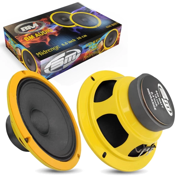 BM AUDIO BM-16 Oto Midrange 16cm 650 Watt 2 Adet