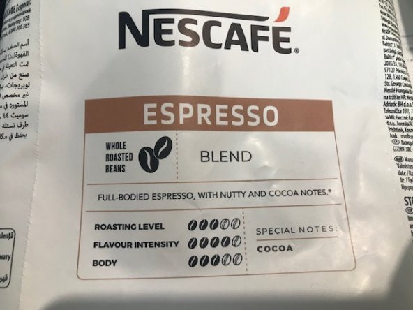 Nescefa Espresso 1000gr (1kg) Çekirdekli Kahve 12505166