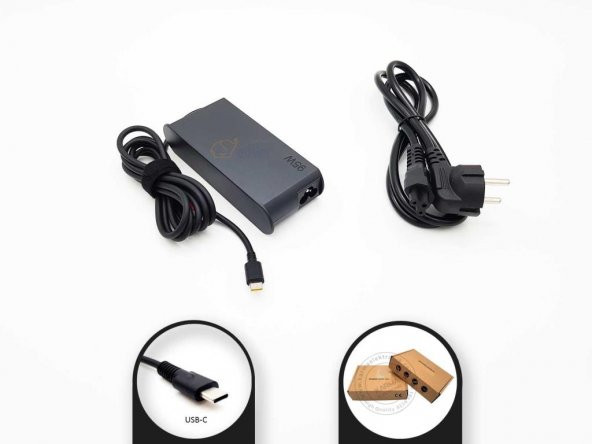 Dell 90W 20V 4.5A Type-C Notebook Adaptörü (USB-C) Muadil (20V 4.5A 15V 3A 9V 3A 5V 3A) - 2