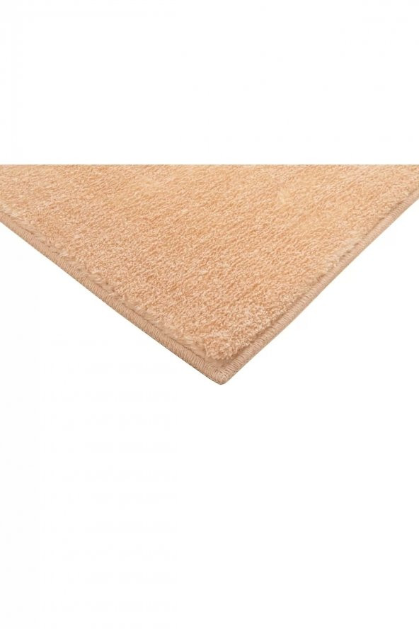Orkide Home Modern Dekoratif Halı Jel Kaymaz Taban Peluş Puffy Yuvarlak Bej Cappuccino  BEJ 150 x 150 - 4