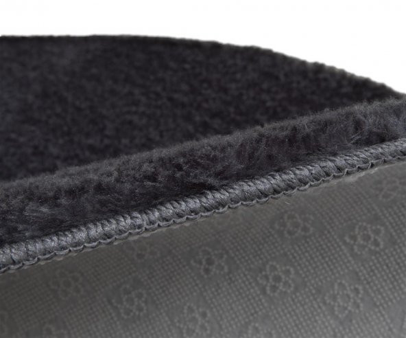Orkide Home Modern Dekoratif Halı Jel Kaymaz Taban Peluş Puffy Yuvarlak Post Antrasit  ANTRASİT 200 x 200 - 4