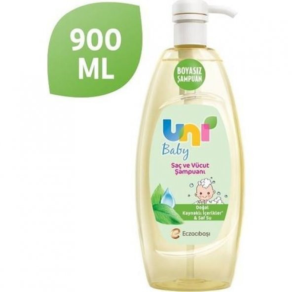 Uni Baby Saç ve Vücut Şampuanı 900 ml