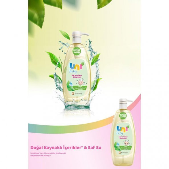 Uni Baby Saç ve Vücut Şampuanı 900 ml - 2