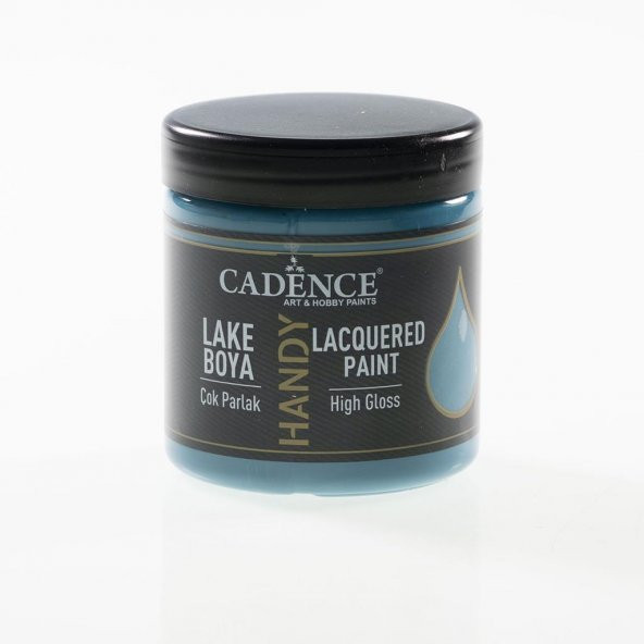 Cadence Handy Lake Boya Parlak 250ml 025 KOYU TURKUAZ ürün görseli 1