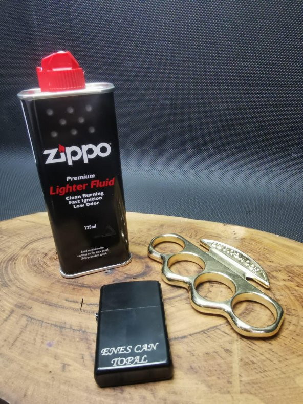 İsme Özel Zippo Çakmak,Zippo Benzin ve Body Musta Panch