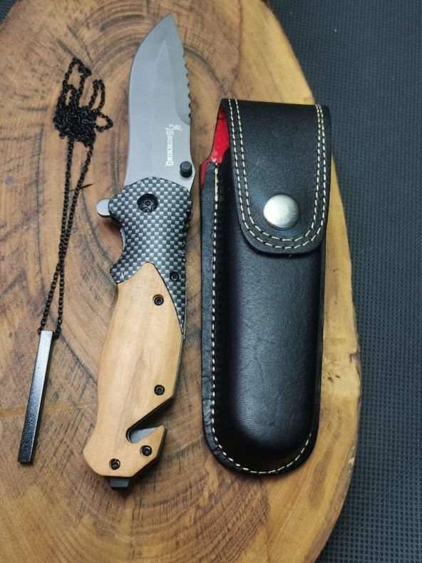 İsme Özel 21 cm Browning Çakı,Kolye ve Kılıf