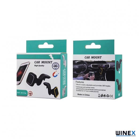 Winex Manyetik Araç İçi 360 Mıknatıslı Telefon Tutucu - 3