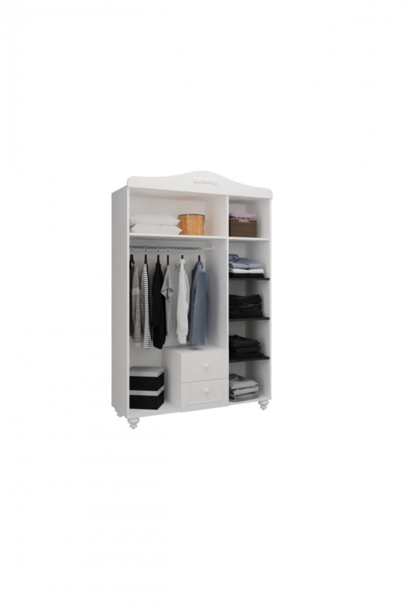 Tokyo 3 Kapaklı Dolap 100 Mdf - 2