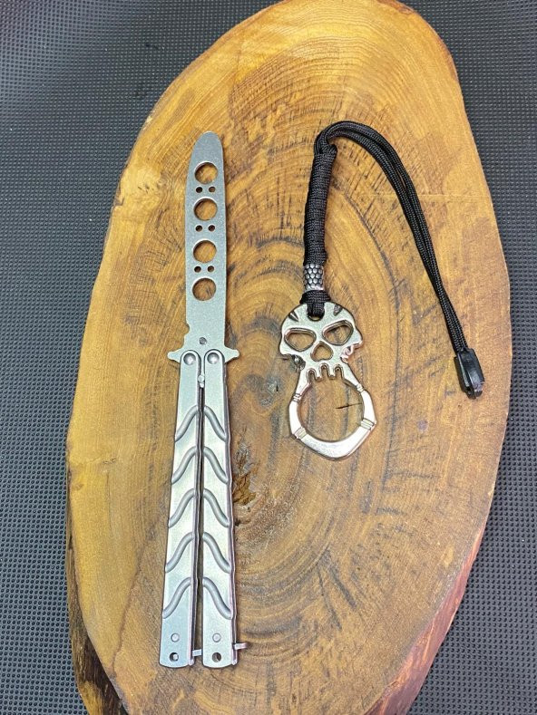 21 cm Gümüş Eğitim Kelebek + Parmak Musta Seti