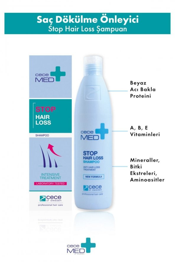 Cecemed Saç Dökülme Karşıtı Şampuan - Stop Hair Loss Shampoo 300ml - 2