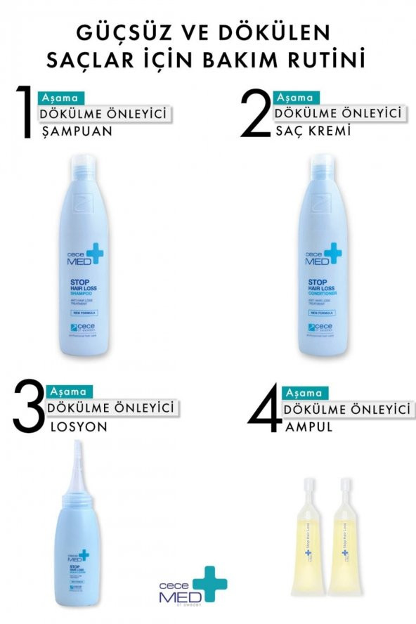 Cecemed Saç Dökülme Karşıtı Şampuan - Stop Hair Loss Shampoo 300ml - 5