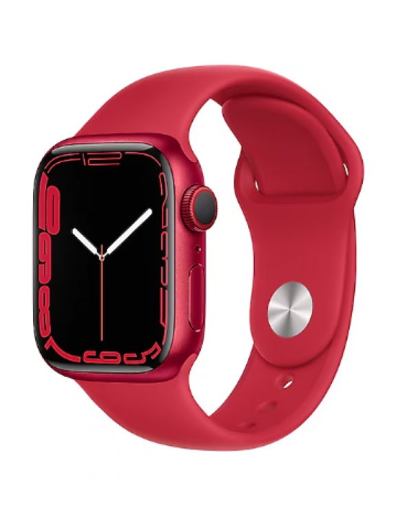 Apple Watch Series 7 GPS + Cellular 45 mm Kırmızı Alüminyum Kasa ve Spor Kordon Akıllı Saat