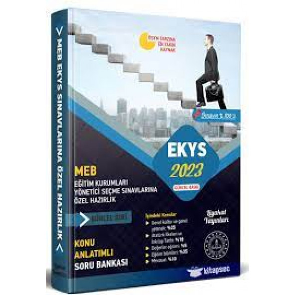 2023 MEB EKYS Eğitim Kurumları Yöneticid Seçme Sınavlarına Özel Hazırlık Konu Anlatımlı Soru Bankası