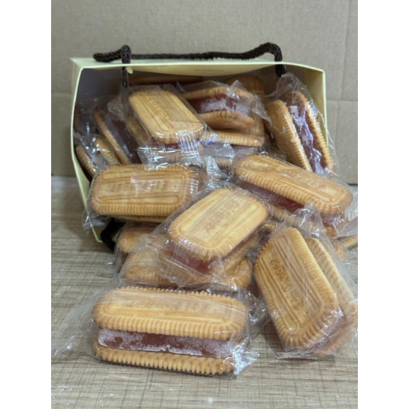 FRAMBUAZ AROMALI  VE SADE BİSKÜVİLİ LOKUM 4000 g - 3