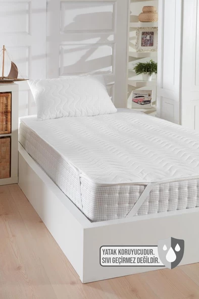 Decovilla Kapitone Köşe Lastikli Telalı Yatak Koruyucu Alez - 2
