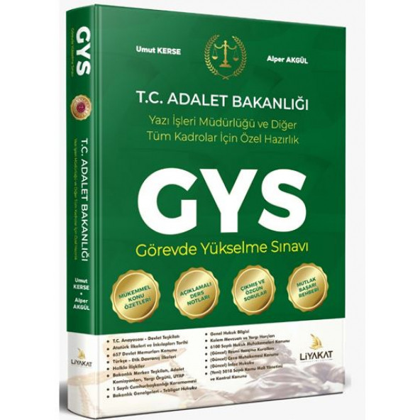 2023 Adalet Bakanlığı Görevde Yükselme Sınavlarına Özel Hazırlık -Konu Anlatımlı ve Soru Bankası - 1