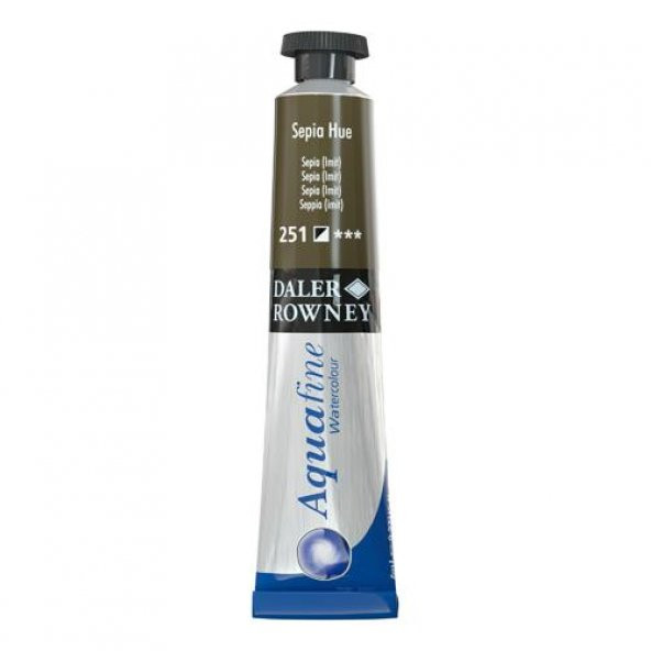 Daler Rowney Aquafine Tüp Suluboya 8ml SEPIA HUE 251 ürün görseli 1