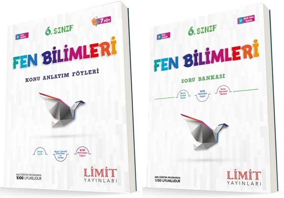 Limit 6. Sınıf Fen Bilimleri Konu Föyleri + Soru Seti 2 Kitap 2023