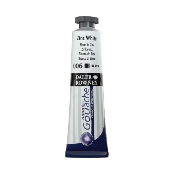 Daler Rowney Aquafine Guaj Boya Tüp 15ml Zinc White 006 ürün görseli 1