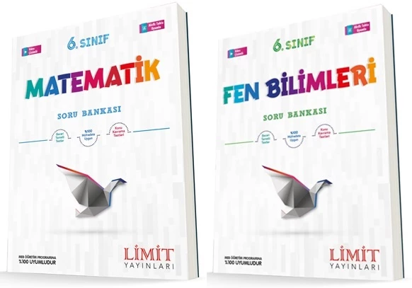 Limit 6. Sınıf Matematik + Fen Bilimleri Soru Bankası Seti 2 Kitap 2023