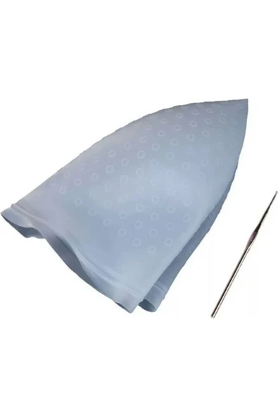 GOLD RÖFLE BONESİ SLİKON SAÇ BONESİ-mavi-pembe-şeffaf