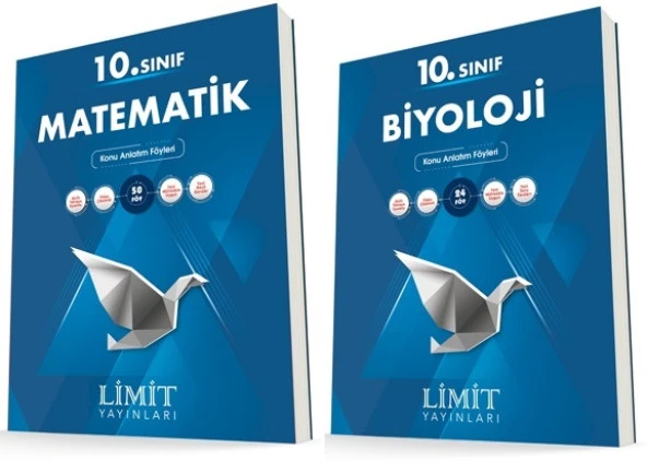 Limit 10. Sınıf Matematik + Biyoloji Konu Föyleri Seti 2 Kitap 2023