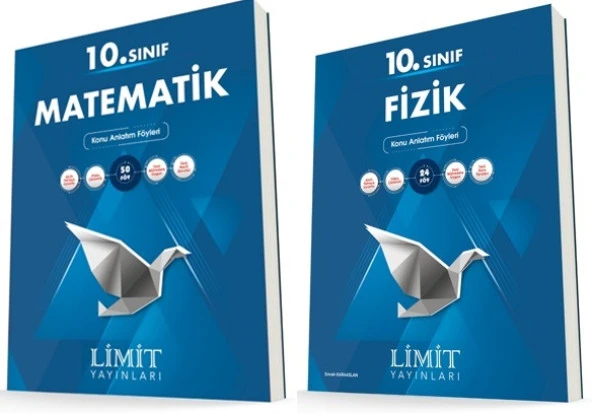 Limit 10. Sınıf Matematik + Fizik Konu Föyleri Seti 2 Kitap 2023