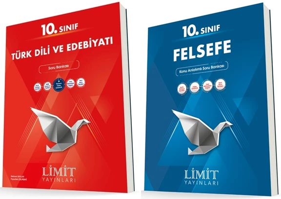 Limit 10. Sınıf Edebiyat + Felsefe Soru Bankası Seti 2 Kitap 2023