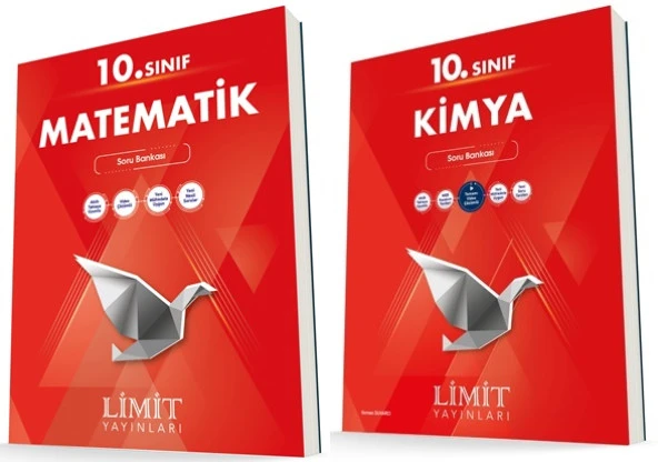 Limit 10. Sınıf Matematik + Kimya Soru Bankası Seti 2 Kitap 2023