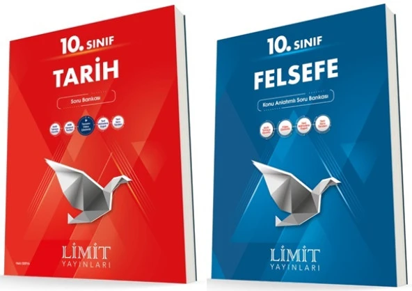 Limit 10. Sınıf Tarih + Felsefe Soru Bankası Seti 2 Kitap 2023