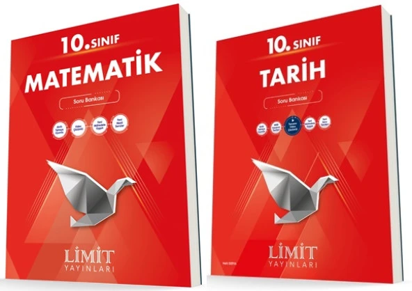 Limit 10. Sınıf Matematik + Tarih Soru Bankası Seti 2 Kitap 2023
