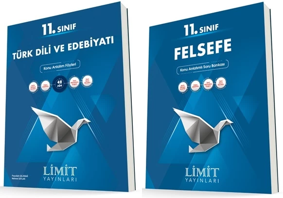 Limit 11. Sınıf Edebiyat + Felsefe Konu Föyleri Seti 2 Kitap 2023